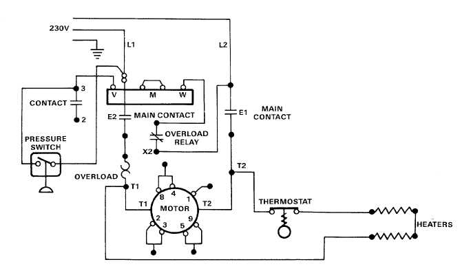 Electric Motor Controls Wiring Diagrams  115v
